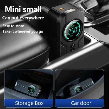 Portable Air Compressor - 2-in-1 Versatile Solution for On-the-Go Inflating