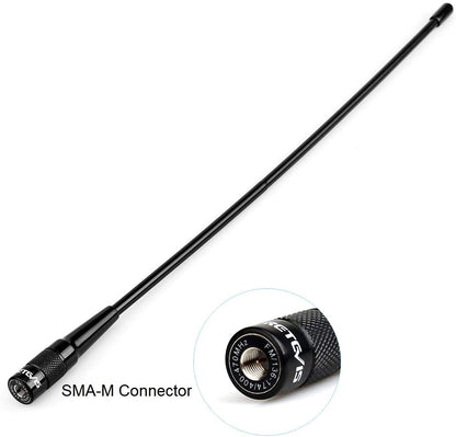 Retevis RHD-771 Dual Band Antenna SMA-M Whip Antenna 144/430 MHz for TYT UV88