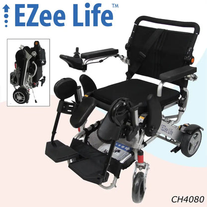 3G Platinum Folding Electric Wheelchair w/ 8" Rear Wheels - CH4080