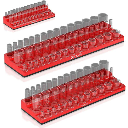 3-Row Magnetic Socket Holder