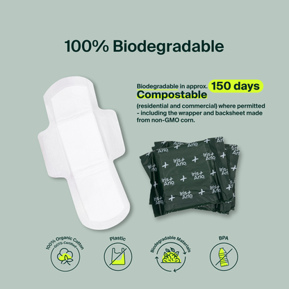 100% Organic Cotton Super Pads - Bulk (100)