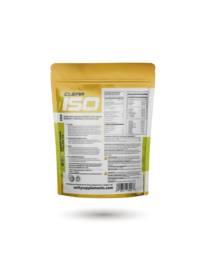 Unity Supplements Clear Protein Powder - Pure Isolate for Optimal Recovery