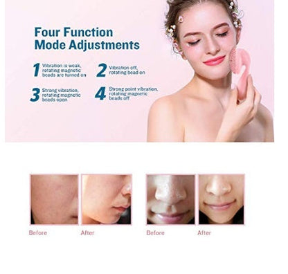 Sonic Facial Cleansing Brush with Rotating Magnetic Beads