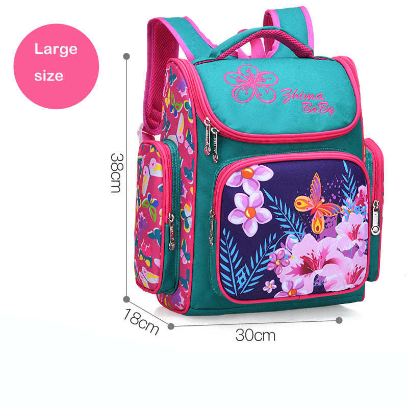 Cartoon Owl Kids School Backpack – 3D Cute Children's Bag (Blue, Purple, Rose Red)