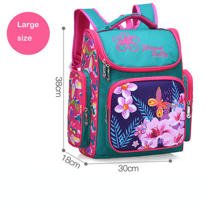 Cartoon Owl Kids School Backpack – 3D Cute Children's Bag (Blue, Purple, Rose Red)