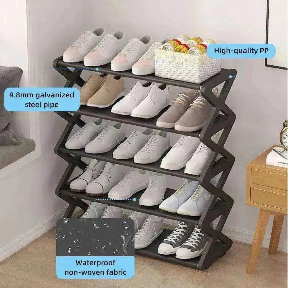 5 Tier X shaped Simple & stylish Shoe Rack Storage
