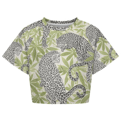 Leopard Cropped T-Shirt for Trendy Style