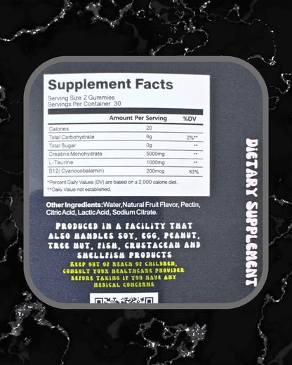 BulkBully Creatine Gummies - Strawberry