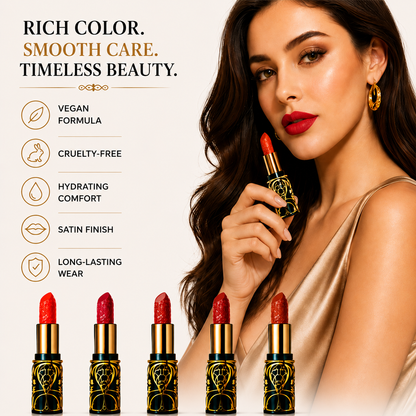 Soft Mist Satin Lipstick Set – 5 in1  Bold Shades