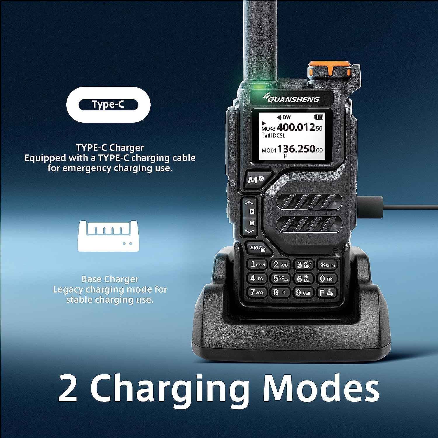 Quansheng UV-K5 Amateur Radio Receiver - NOAA Emergency Weather Receiver IC Certified