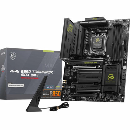 MSI MAG B850 Tomahawk MAX WiFi Gaming Motherboard (AMD Ryzen 9000/8000/7000 Series Processors, AM5, DDR5, PCIe 4.0, M.2, SATA 6Gb/s, USB 3.2 Gen 2, HDMI/DP, Wi-Fi 7, Bluetooth 5.3, 2.5Gbps LAN, ATX) 🍁 All In One Marketplace Canada