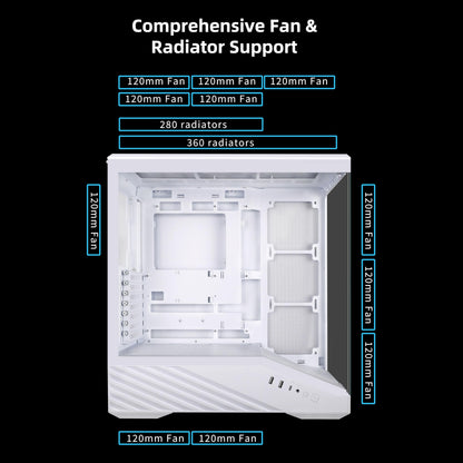 Lian Li Vector V100 ATX Mid-Tower PC Case with 4 ARGB PWM Fans, Black 🍁 All In One Marketplace Canada