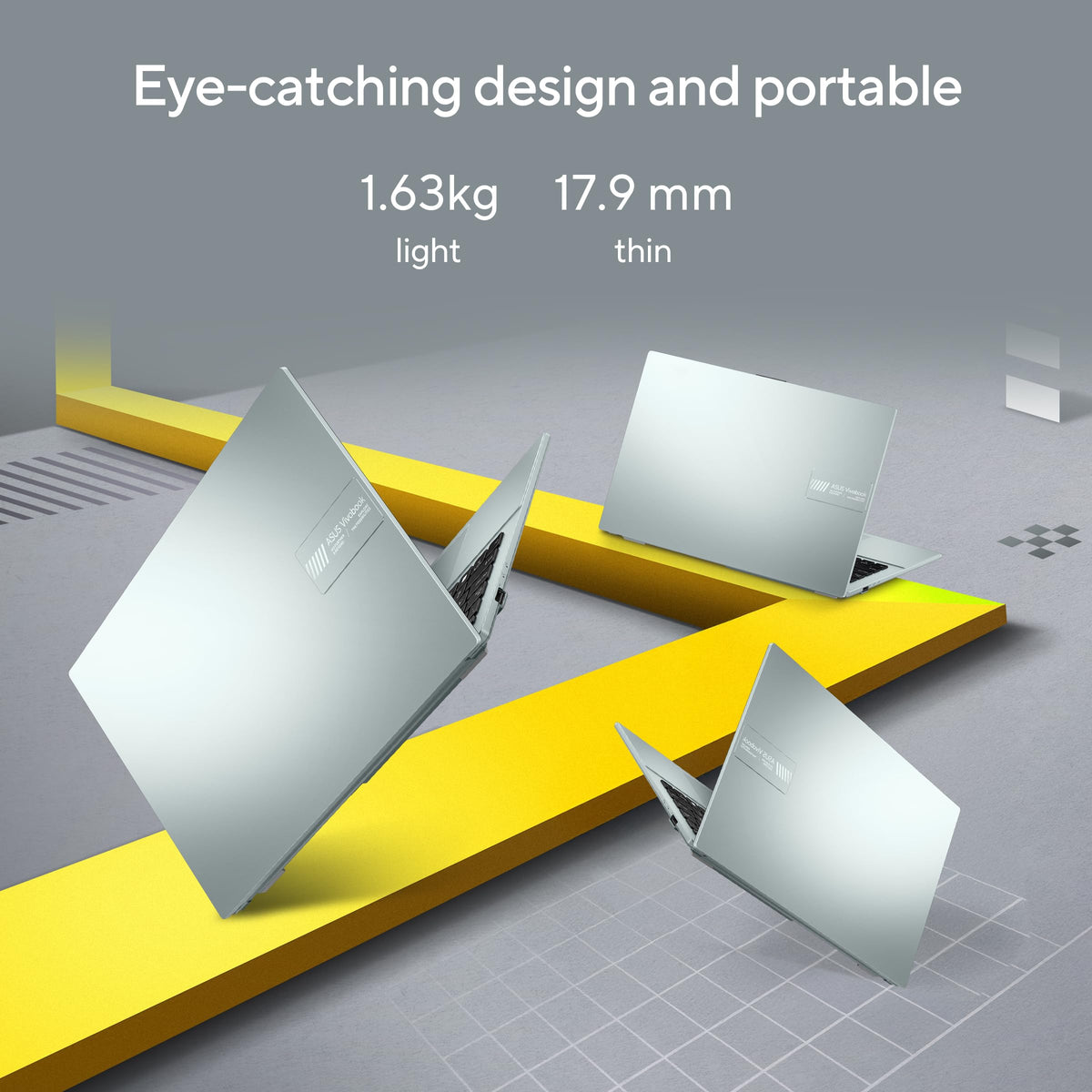 ASUS Vivobook Go 15 Thin & Light Laptop, 15.6” Full HD Display, AMD Ryzen 5 7520U Processor, 16GB RAM, 1T SSD, Windows 11 Home, Green Gray, E1504FA-AS53-CA 🍁 All In One Marketplace Canada