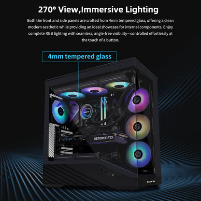 Lian Li Vector V100 ATX Mid-Tower PC Case with 4 ARGB PWM Fans, Black 🍁 All In One Marketplace Canada