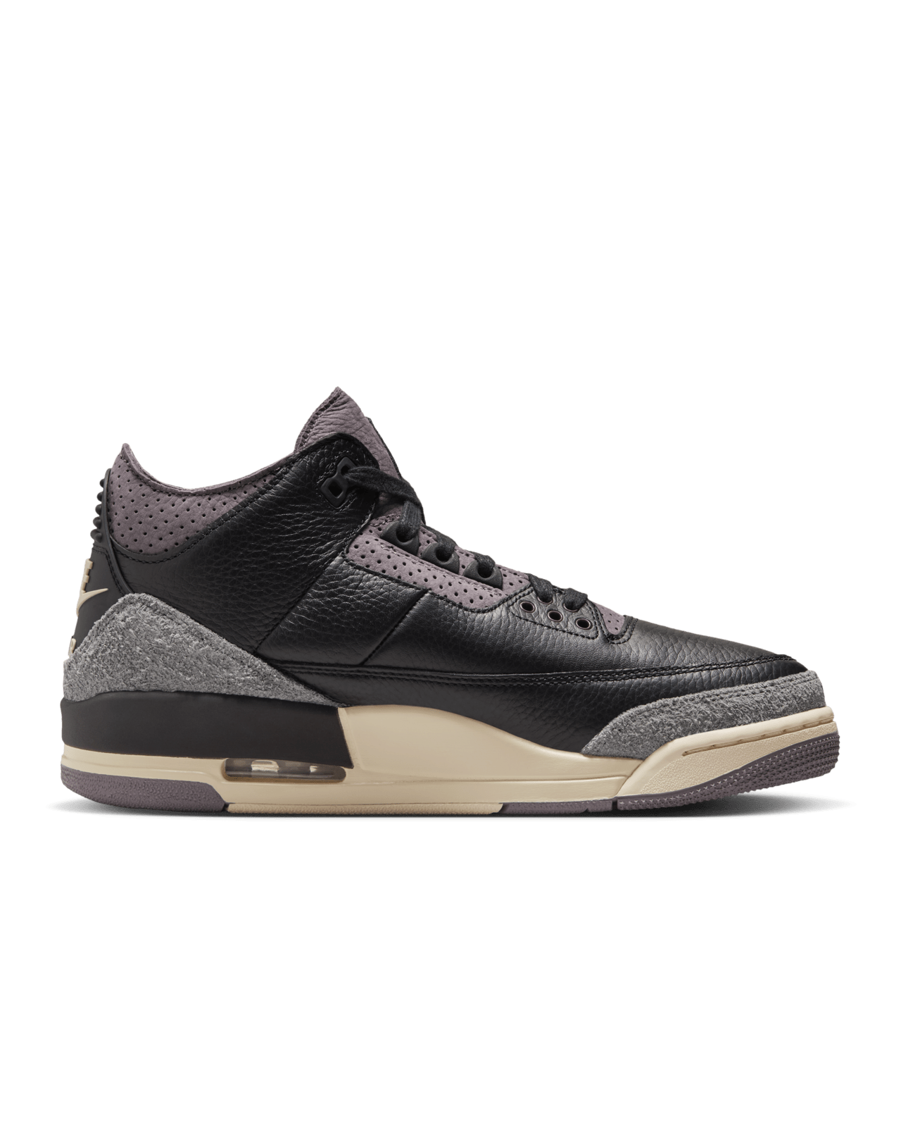 Nike x A Ma Maniére 'Air Jordan 3' Shoes - Black/Flat Pewter