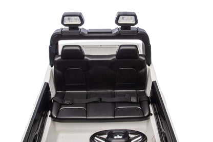 White Complete Edition XXL 2-Seater 4x4 RAM 3500 Ride-On Truck