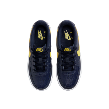 Nike 'Air Force 1' Shoes - Obsidian/Opti Yellow (GS)