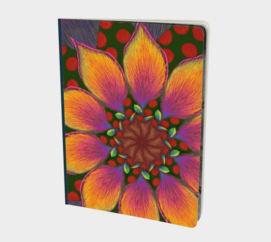 Large Flower Power Notebook - Perfect for Creative Minds