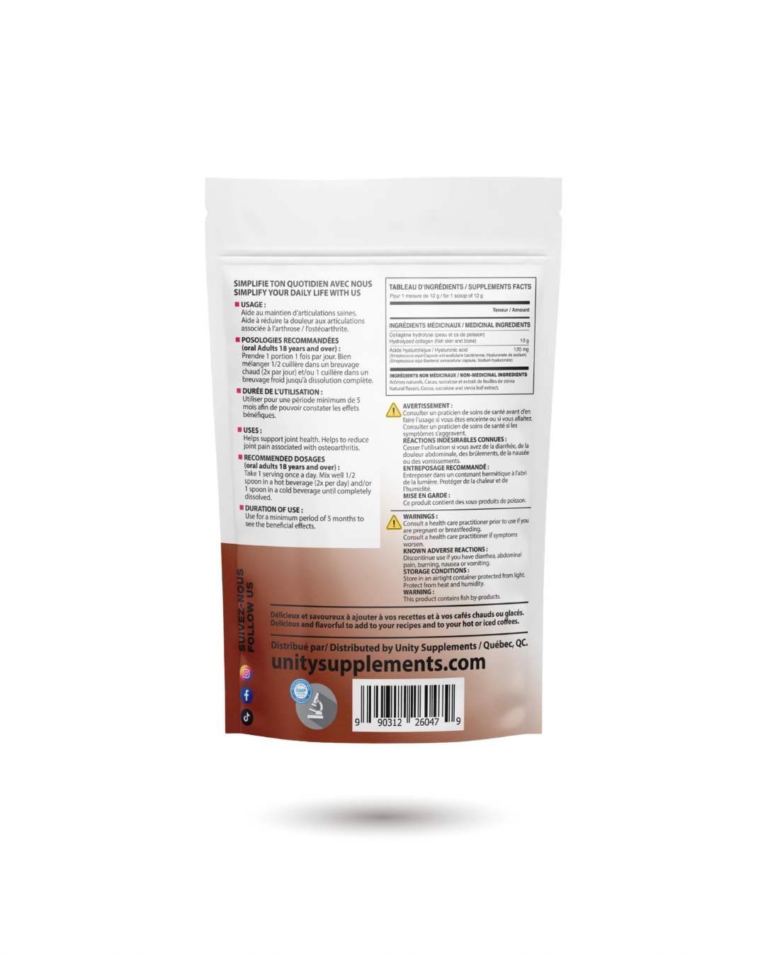 Unity Chocolate Collagen for Skin Health & Joint Flexibility