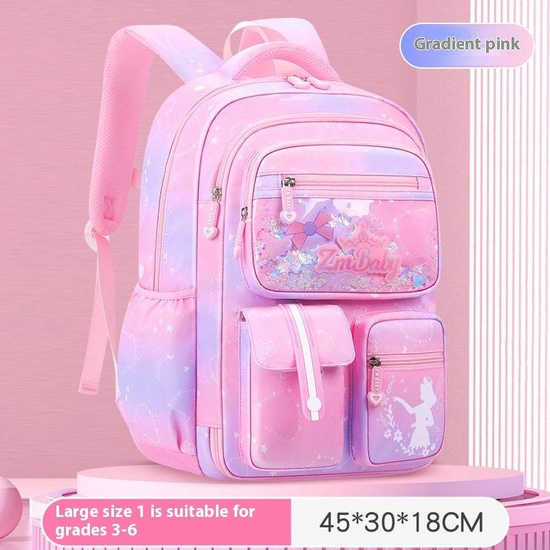 Children’s Cartoon School Bag – Load-Reducing Backpack