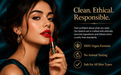 Soft Mist Satin Lipstick Set – 5 in1  Bold Shades