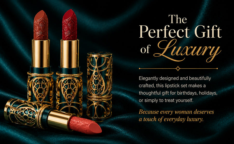 Soft Mist Satin Lipstick Set – 5 in1  Bold Shades