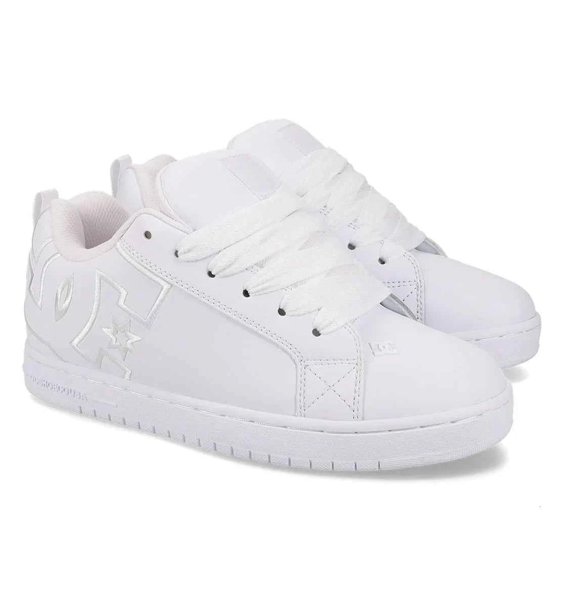 DC Shoes 'Court Graffik' Shoes - White/White