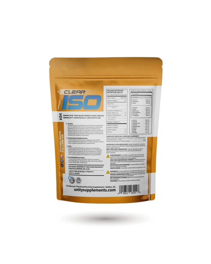 Unity Supplements Clear Protein Powder - Pure Isolate for Optimal Recovery