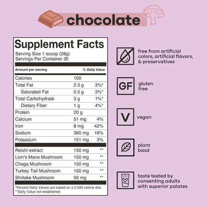 BASD MIND & BODY PLANT-BASED PROTEIN, 20 Servings
