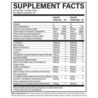 CBUM THAVAGE PRE-WORKOUT, 40 Servings
