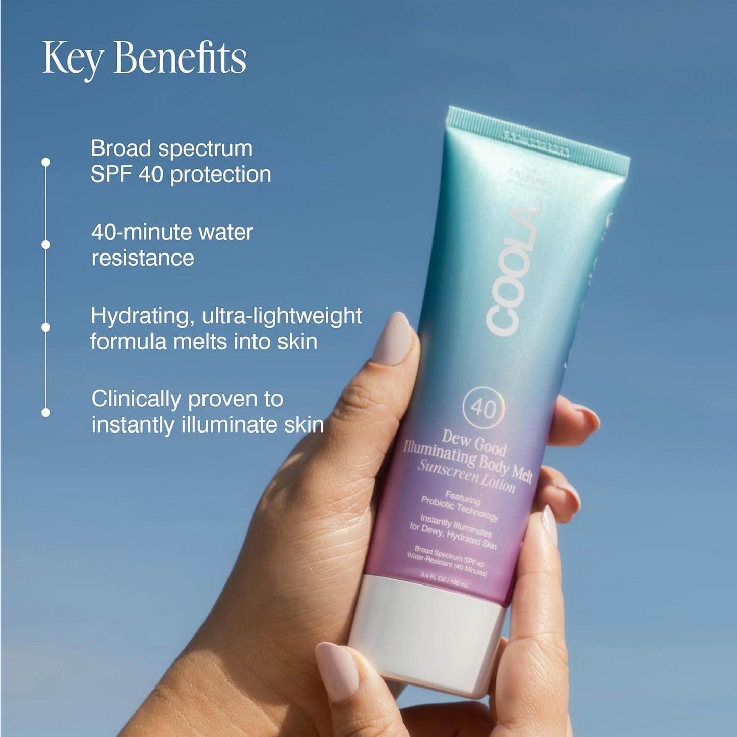 COOLA Dew Good Illuminating Body Melt Lotion