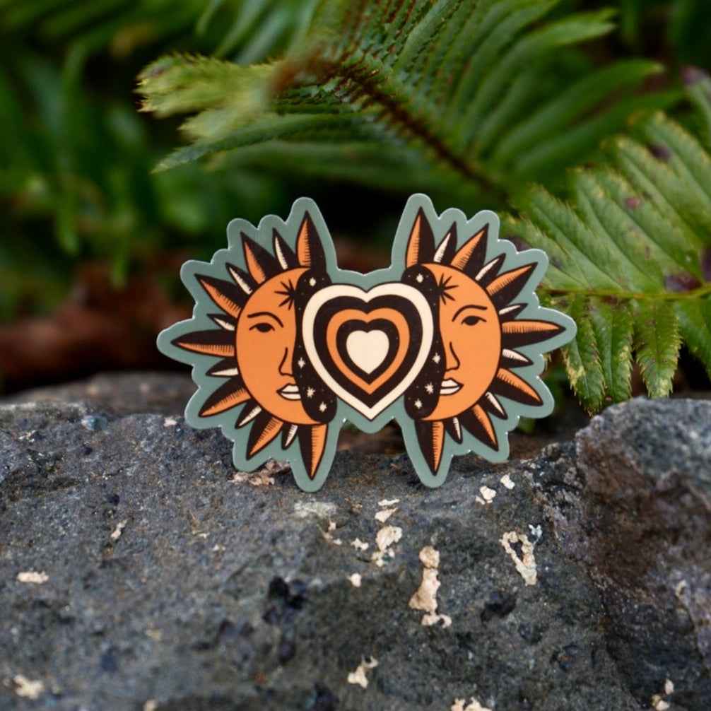 Radiating Sun Sticker