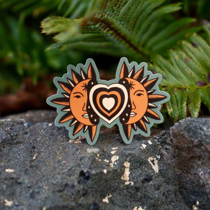 Radiating Sun Sticker