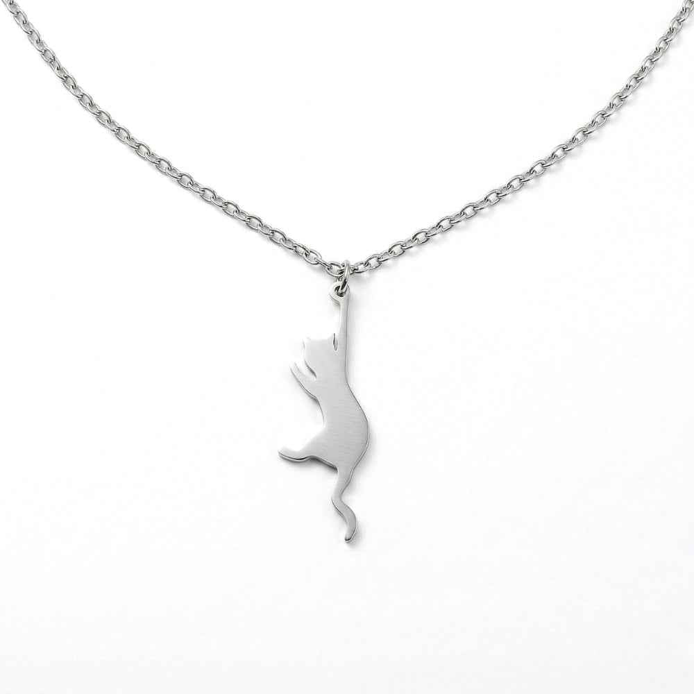 Hang In There Kitty Pendant | Necklace