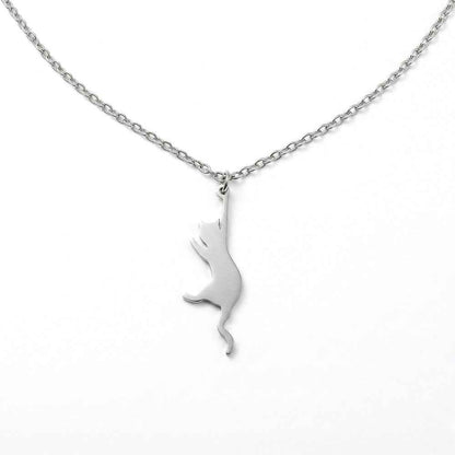 Hang In There Kitty Pendant | Necklace
