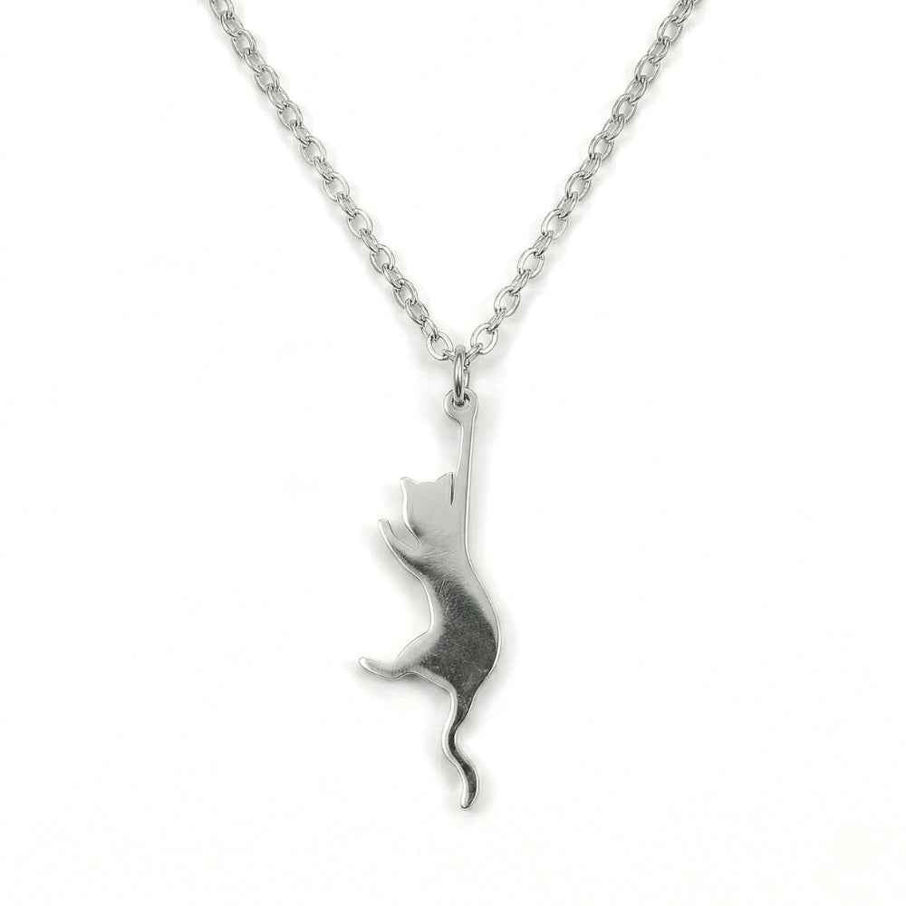 Hang In There Kitty Pendant | Necklace