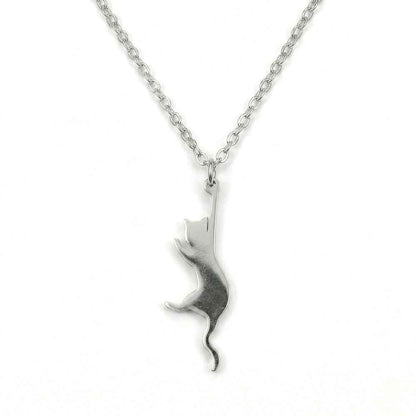 Hang In There Kitty Pendant | Necklace