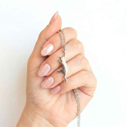 Hang In There Kitty Pendant | Necklace