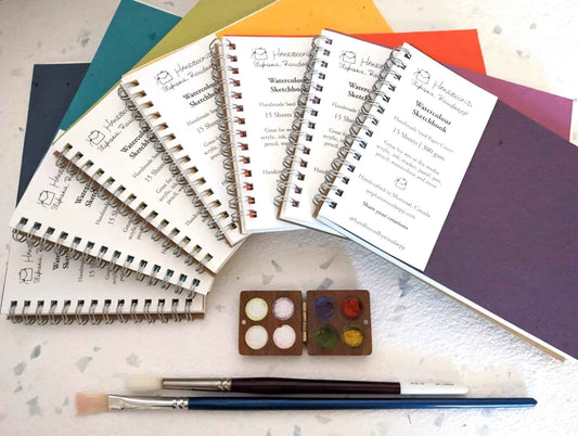 Small Plantable Watercolor Sketchbooks for Eco-Friendly Art