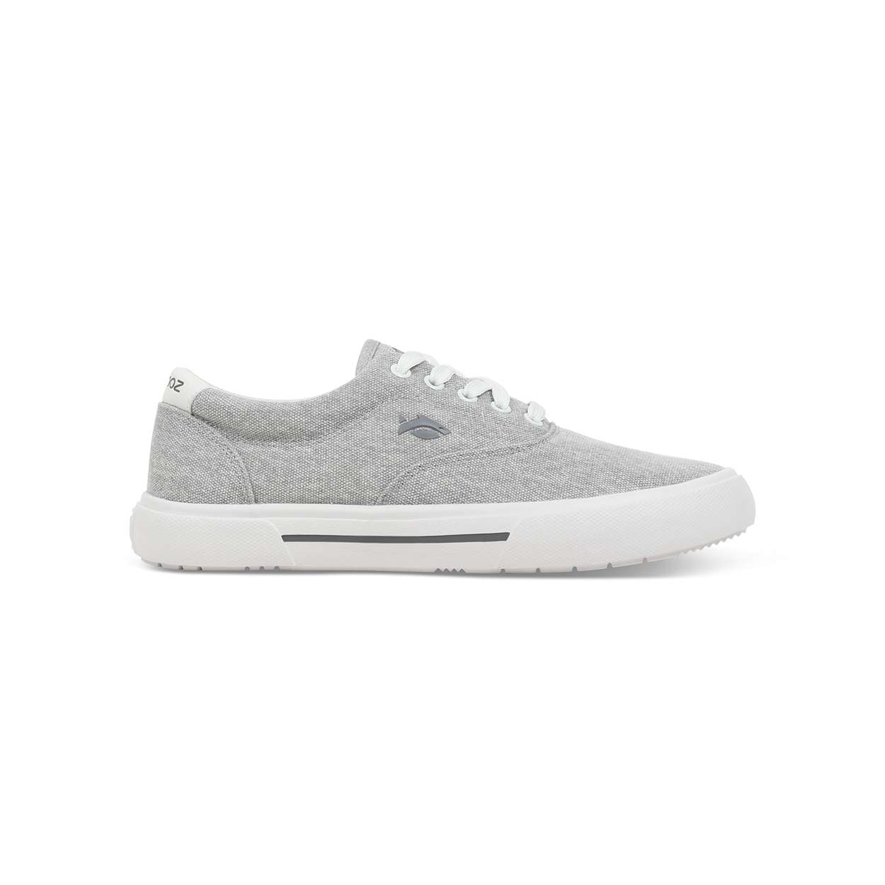Fishooz Men's Grey/White Lace Sneakers - Sunwashed Comfort and Style