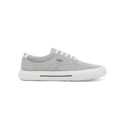 Fishooz Men's Grey/White Lace Sneakers - Sunwashed Comfort and Style