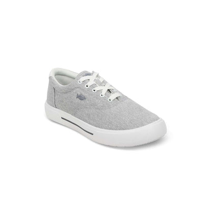 Fishooz Men's Grey/White Lace Sneakers - Sunwashed Comfort and Style