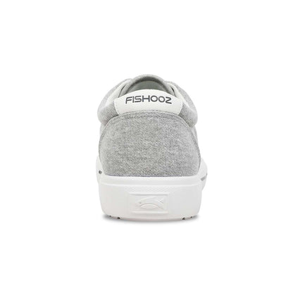 Fishooz Men's Grey/White Lace Sneakers - Sunwashed Comfort and Style