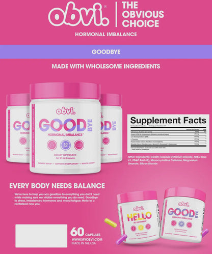 Obvi. Good Bye Hormone Balance Supplements