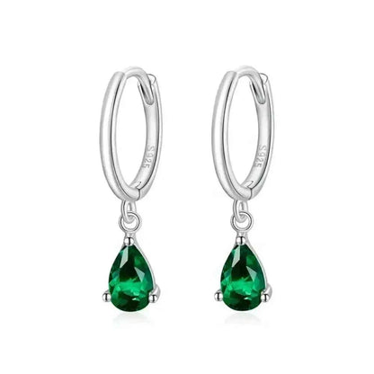 Exquisite Ishwar Water Drop Earrings | 925 Sterling Silver | 4 Colors | Statement Jewelry Sce1018