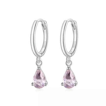 Exquisite Ishwar Water Drop Earrings | 925 Sterling Silver | 4 Colors | Statement Jewelry Sce1018