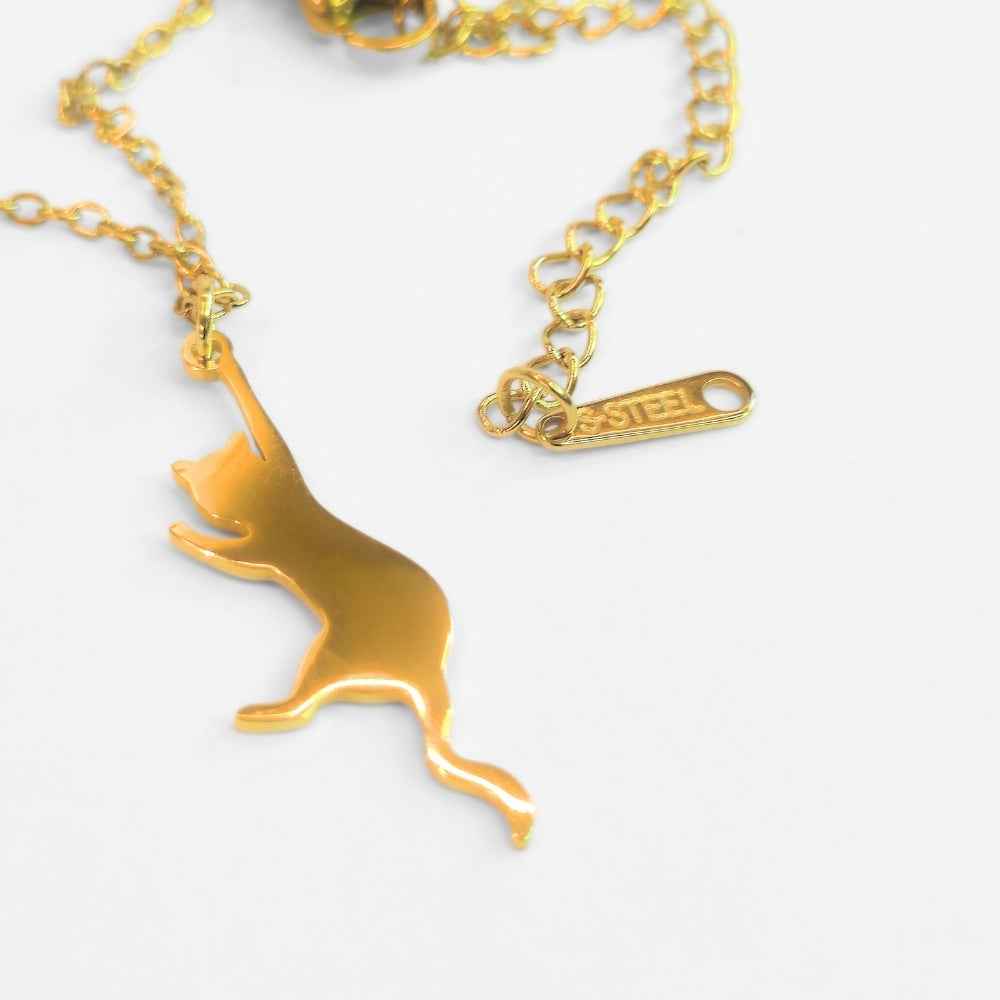 Hang In There Kitty Pendant | Necklace