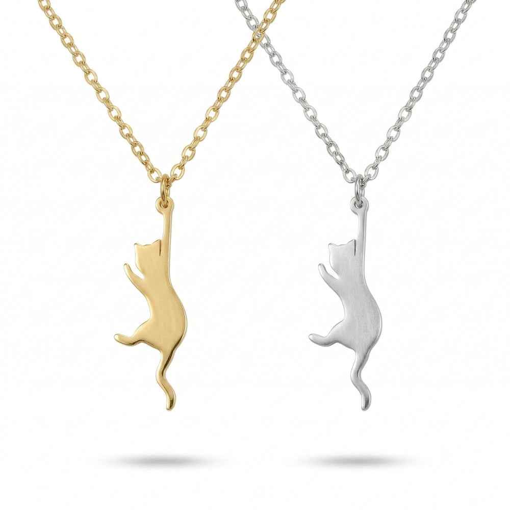 Hang In There Kitty Pendant | Necklace