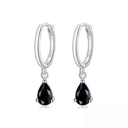 Exquisite Ishwar Water Drop Earrings | 925 Sterling Silver | 4 Colors | Statement Jewelry Sce1018