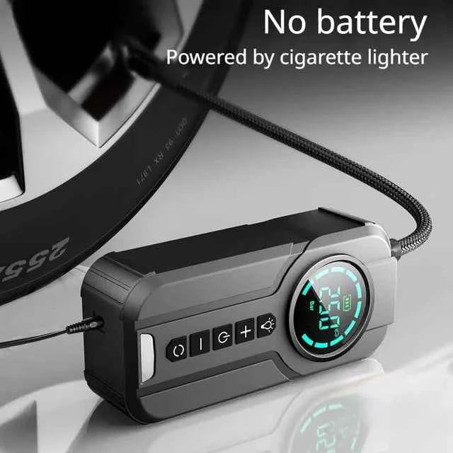 Portable Air Compressor - 2-in-1 Versatile Solution for On-the-Go Inflating
